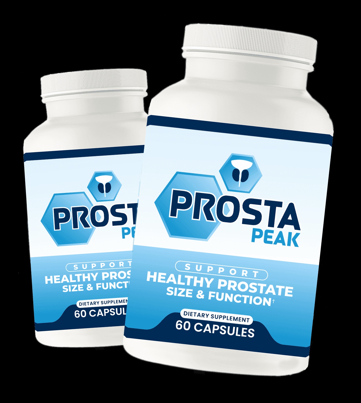 ProstaPeak prostate supplement 2 bottle pack - healthy prostate size and function dietary supplement
